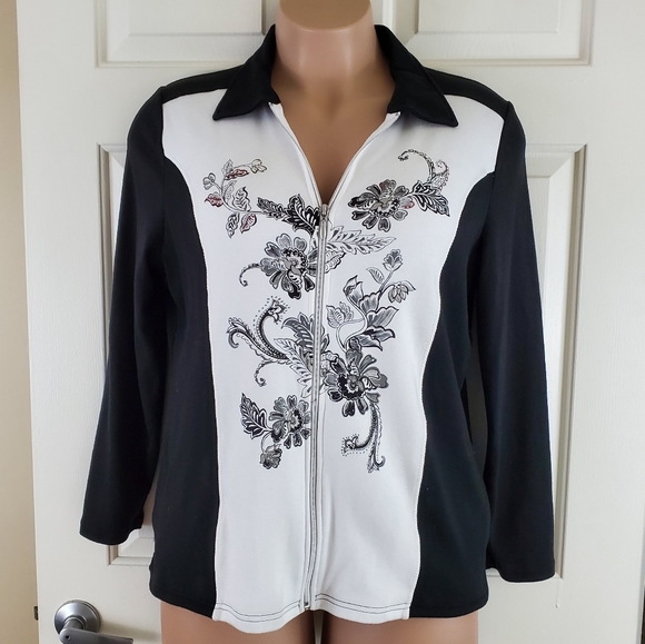 breckenridge Jackets & Blazers - Breckenridge Floral Full Zip Jacket